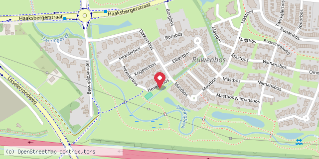 Een kaart met de locatie van Ubuntu