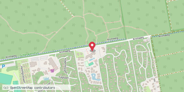 Een kaart met de locatie van Vakantiepark de Rimboe