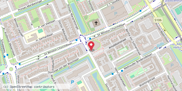 Een kaart met de locatie van Voor de jonge STER