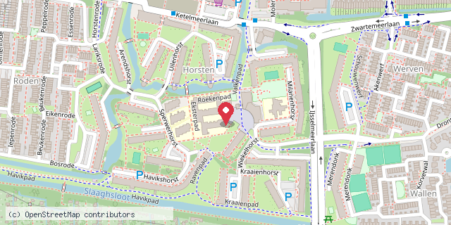 Een kaart met de locatie van Wereldboeken