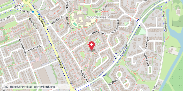 Een kaart met de locatie van Wijkse minibieb