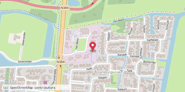Een kaart met de locatie van Willewijs