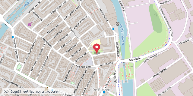 Een kaart met de locatie van Willibrordus