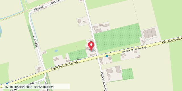 Een kaart met de locatie van Woonboerderij