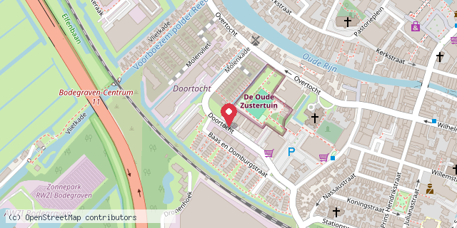 Een kaart met de locatie van ZwerfboekenStation Goederaad
