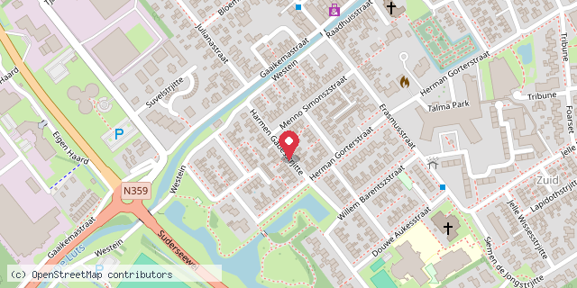 Een kaart met de locatie van 100bunderbos