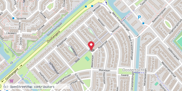 Een kaart met de locatie van Minibieb Sluis