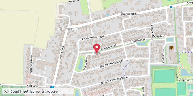 Een kaart met de locatie van Barbara Everaard
