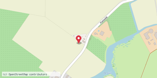 Een kaart met de locatie van De Oude Perenboom