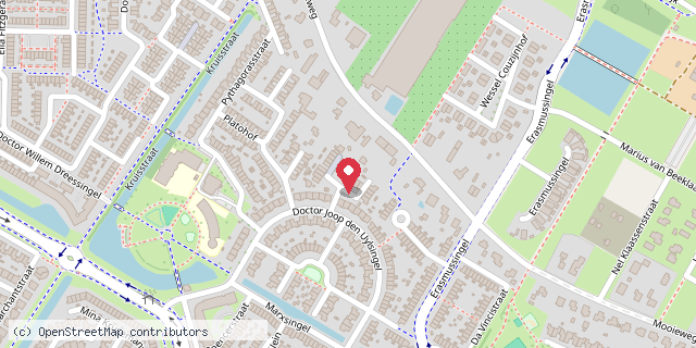 Een kaart met de locatie van Minibieb Aristoteleshof
