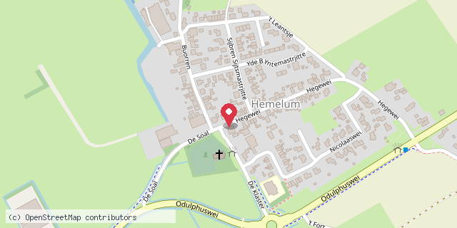 Een kaart met de locatie van Joke