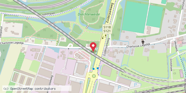 Een kaart met de locatie van Bewonersorganisatie BOCZ