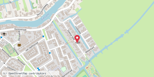 Een kaart met de locatie van Nel’s minibieb