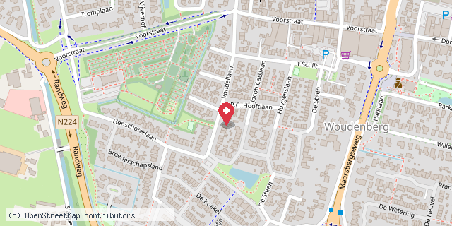 Een kaart met de locatie van Minibieb