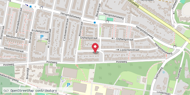 Een kaart met de locatie van Bieb-bus