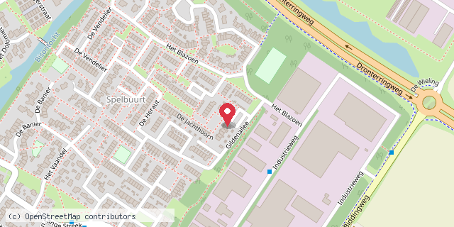 Een kaart met de locatie van Minibieb Swifterbant