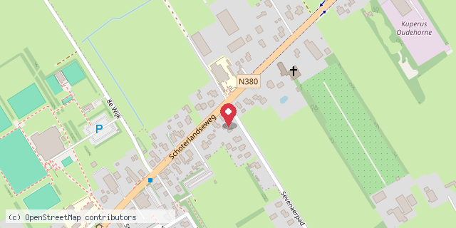 Een kaart met de locatie van Liesbeth