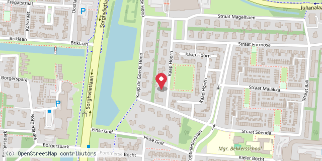 Een kaart met de locatie van Jan en Marja Harttekamp
