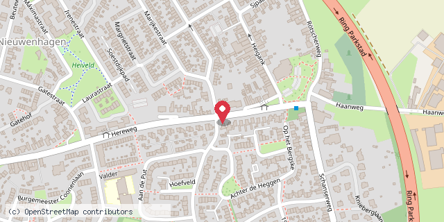 Een kaart met de locatie van t Huuske