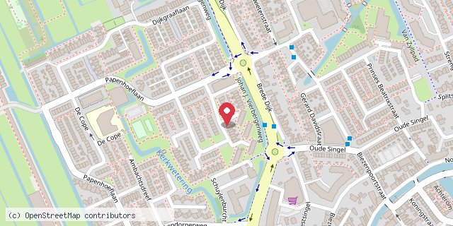 Een kaart met de locatie van Karin Vogels