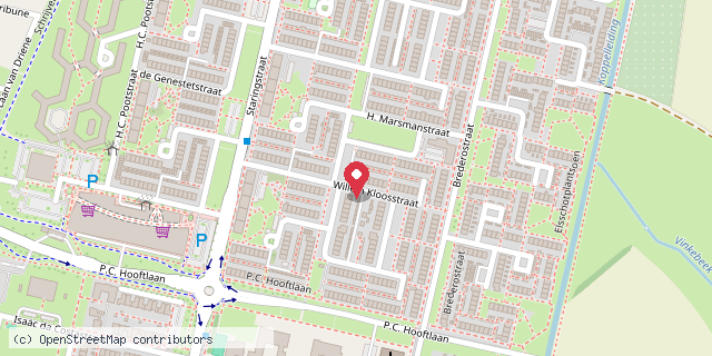 Een kaart met de locatie van Minibieb 35