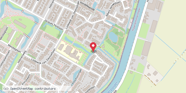Een kaart met de locatie van Jos Tukker