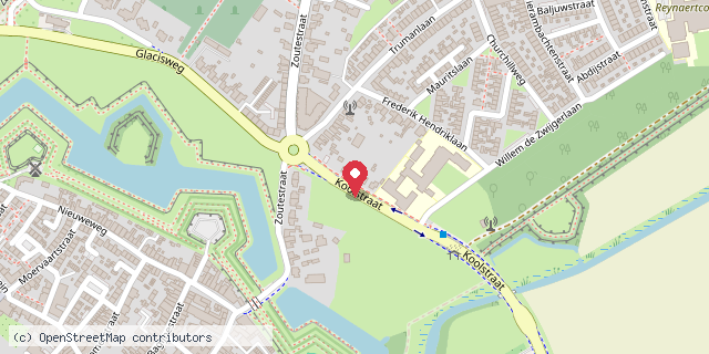 Een kaart met de locatie van Vera Verstraeten