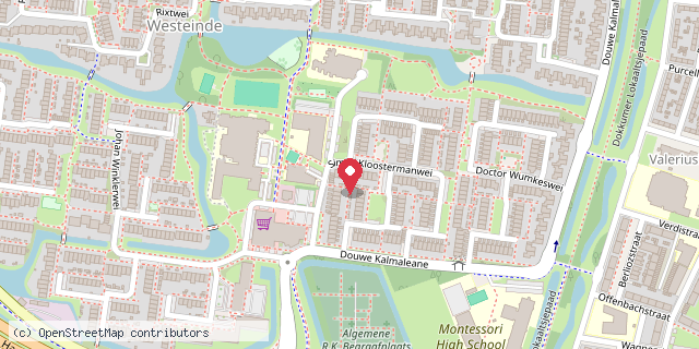 Een kaart met de locatie van Julia Konings