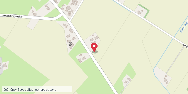 Een kaart met de locatie van Minibieb Bej de Mölle