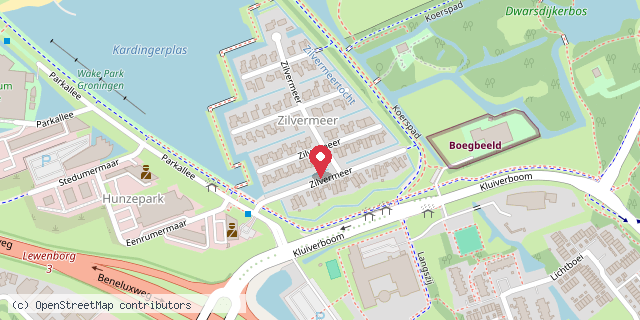 Een kaart met de locatie van Anne