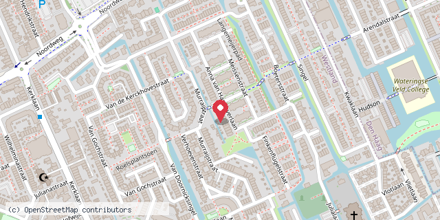 Een kaart met de locatie van Minibieb & kinderzwerfboekstation Juliahof