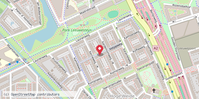 Een kaart met de locatie van Minibieb Ketjapweg