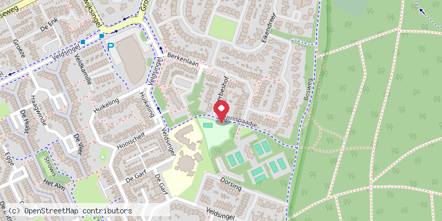Een kaart met de locatie van Charlotte Selten