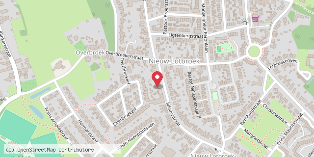 Een kaart met de locatie van Miriam SIMONS