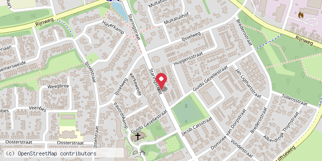 Een kaart met de locatie van Miranda