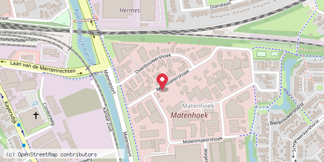 Een kaart met de locatie van Minibieb de Vlindertuin