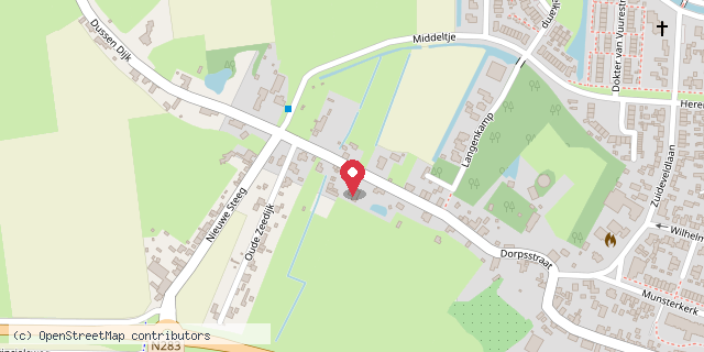 Een kaart met de locatie van Laura van Zanten