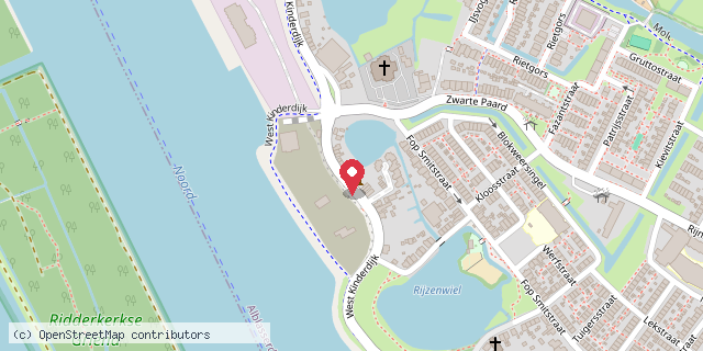 Een kaart met de locatie van Greet