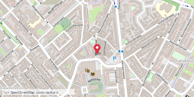Een kaart met de locatie van Hofdijkstraat