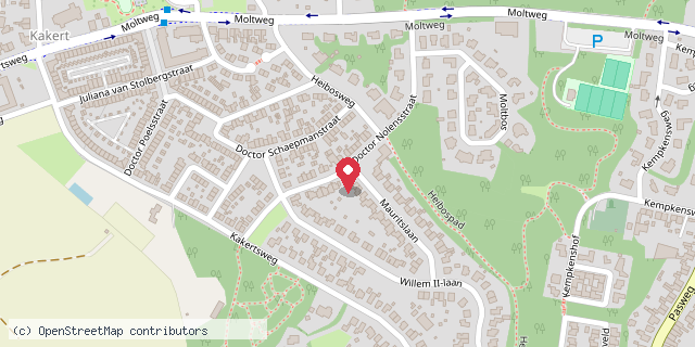 Een kaart met de locatie van Minibieb de Molt