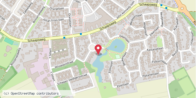 Een kaart met de locatie van José Ratelband