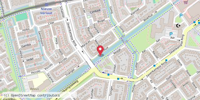 Een kaart met de locatie van Minibieb Panfluit