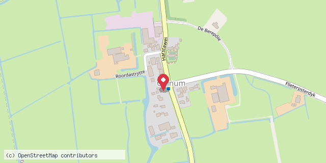 Een kaart met de locatie van Minibieb de Peperbus