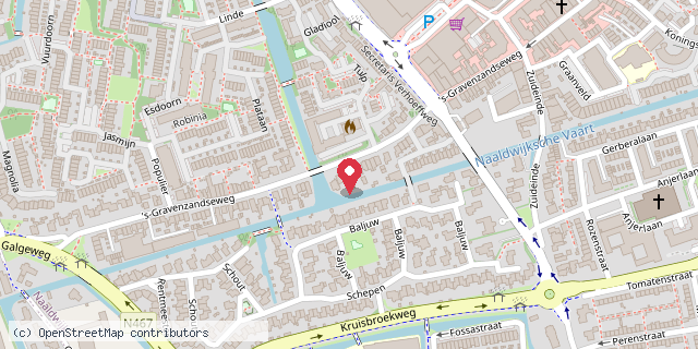 Een kaart met de locatie van Minibieb Voor boeken die mogen reizen