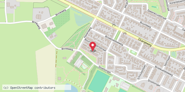 Een kaart met de locatie van Annie krouweel