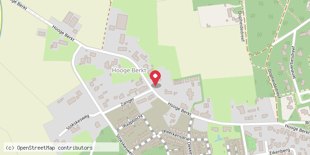 Een kaart met de locatie van Boukje Sleegers