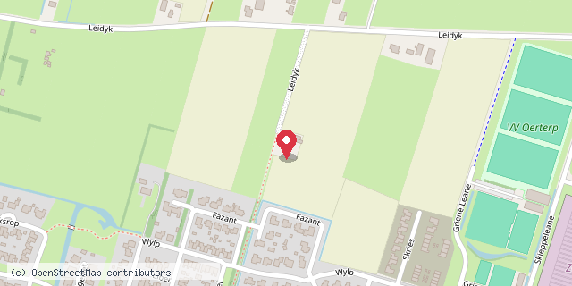 Een kaart met de locatie van Joke Dijkstra