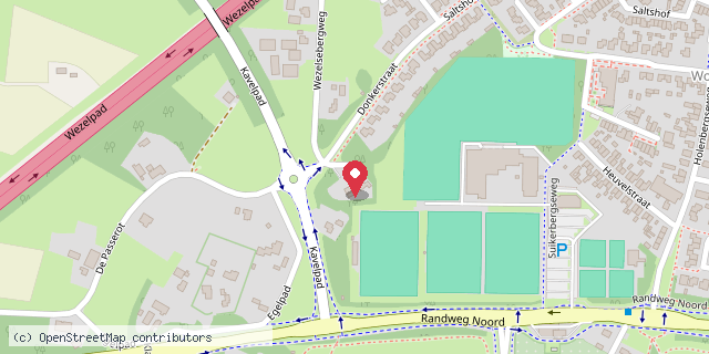 Een kaart met de locatie van Kay Poelen