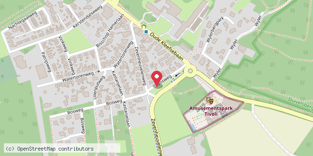 Een kaart met de locatie van De minibieb