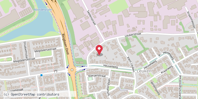 Een kaart met de locatie van Minibieb het Leuker Biebje